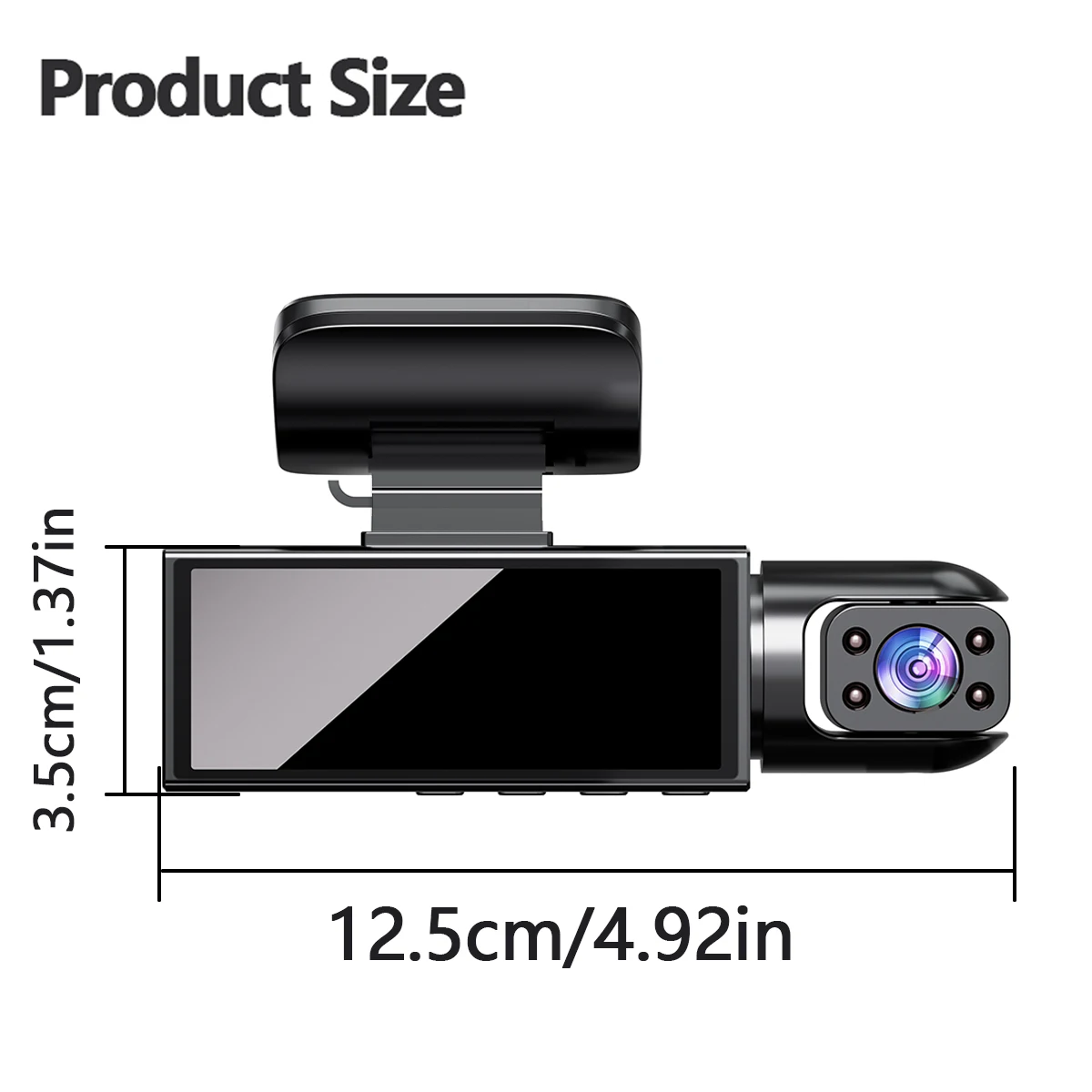 1080P Dashcam für Auto mit 2/3 Linsenoptionen, Vorder- und Rückfahrkamera sowie Innenraumüberwachung und Fahrrekorder – Detail 15