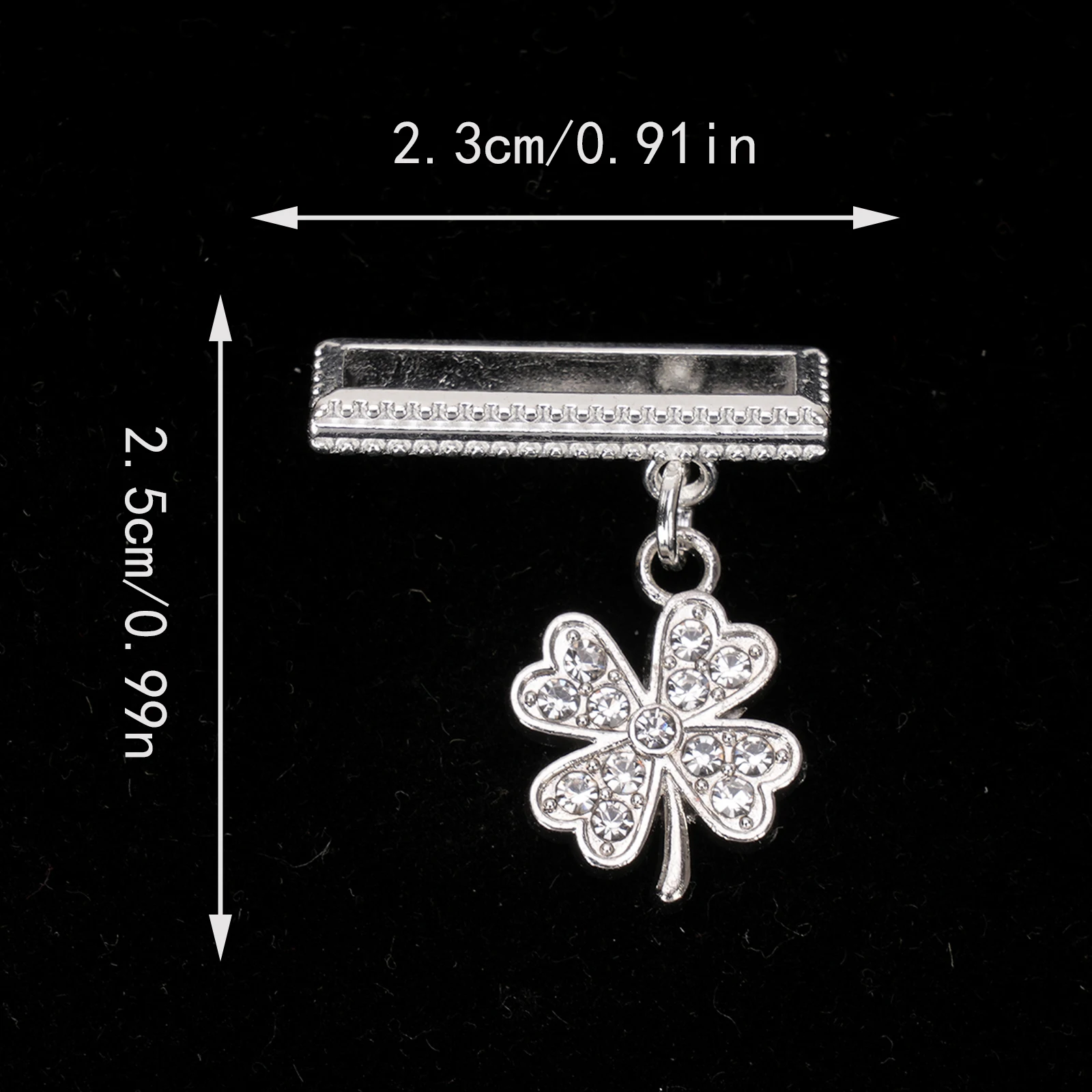 1pc Glittering Four-leaf Clover Charm Design Watch Strap Decoration, Perfect for Smart WatchBand 38mm, 40mm, 41mm, 42mm Series