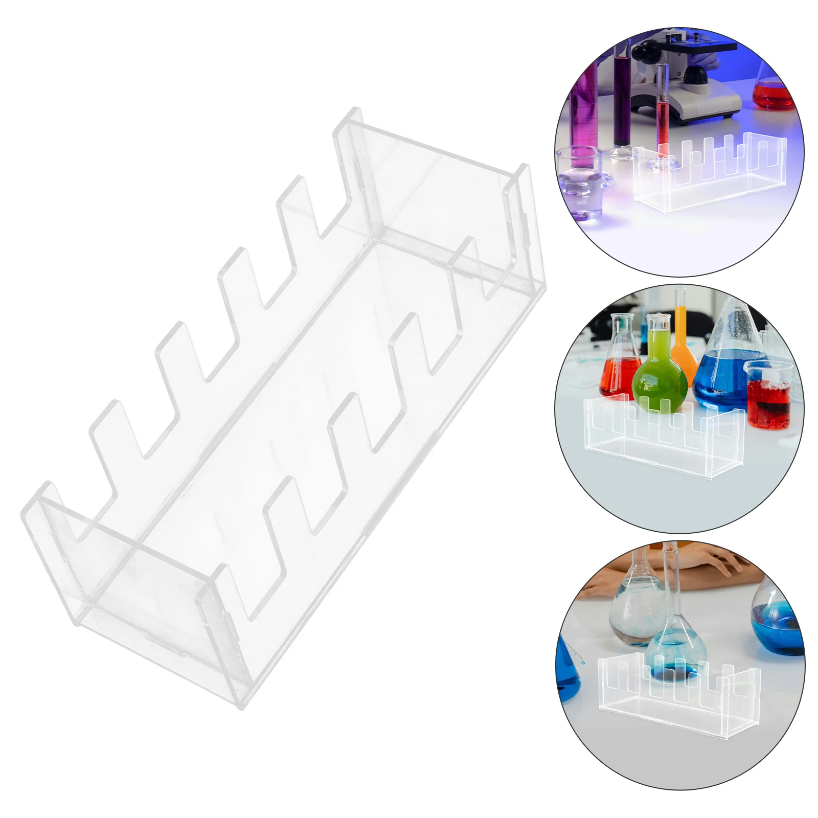 

Laboratory Glassware Stand Petri Dish Holder 90mm Drying Rack Vial Tray Storage Organizer Stackable Shelf Acrylic Material