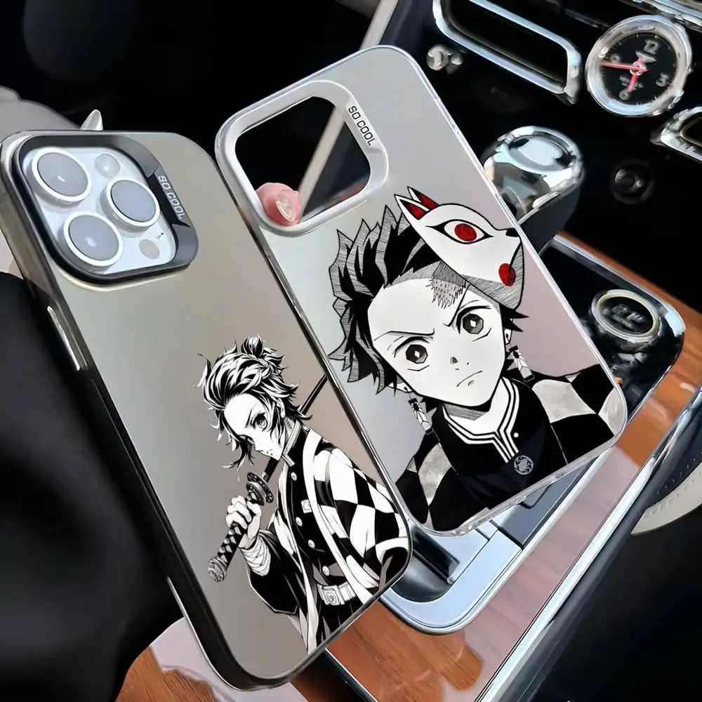 

Tanjiro D-Demons S-Slayer Phone Case For iPhone 16,15,14,13,12,11,Mini,Pro,MAX White Matte Shockproof Cover