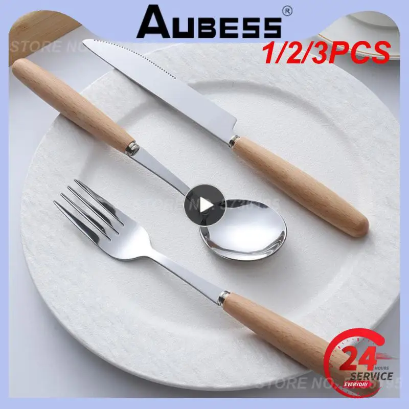 

1/2/3PCS Western High-quality Durable Stainless Steel Ergonomic Rust-resistant Japanese Steak Knife Wooden Unique Versatile
