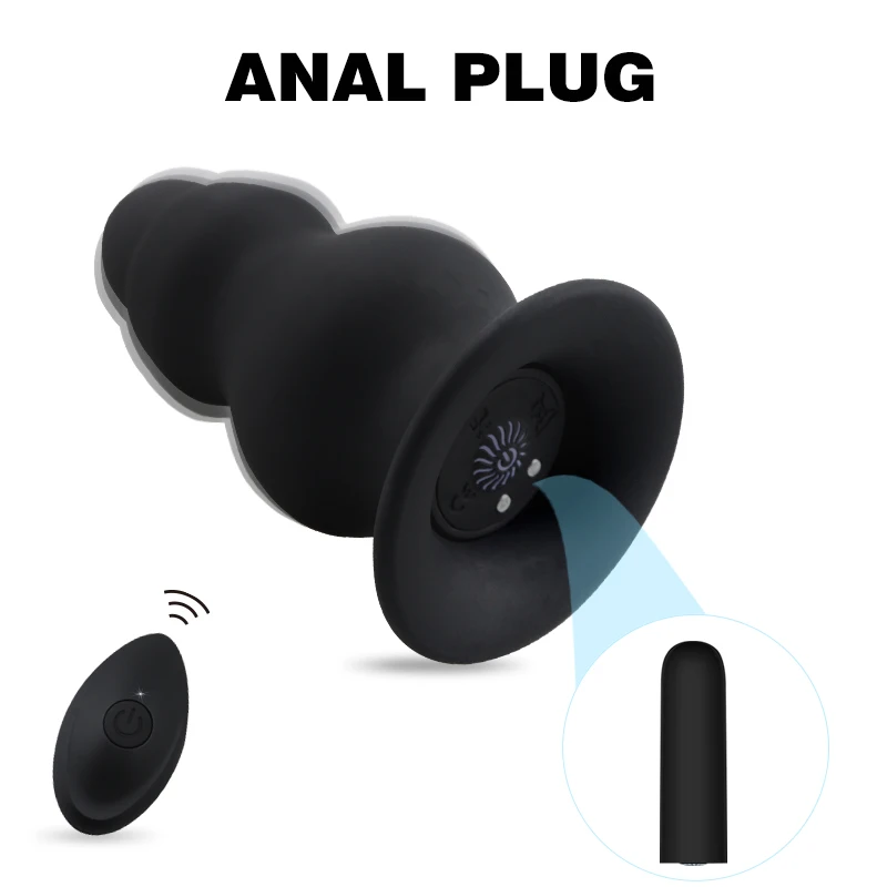 Big Vibrating Anal Plug Butt Plug Unisex Huge ButtPlug Sex Toys for Women Men Waterproof Thick Anal Stuffed Stopper Product