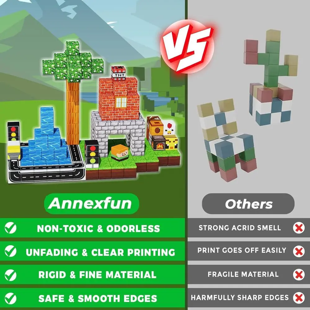 150-delige magnetische bouwstenen set: educatief STEM-speelgoed voor kinderen vanaf 3 jaar, geschikt voor jongens en meisjes, op Montessori geïnspireerde geschenken