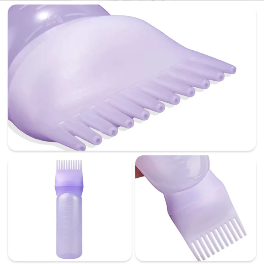1pc Salon Hair Oil Applicator Bottle Professional Hairdressing Dyeing Comb Bottles Barbershop Hairdresser Coloring Supplies