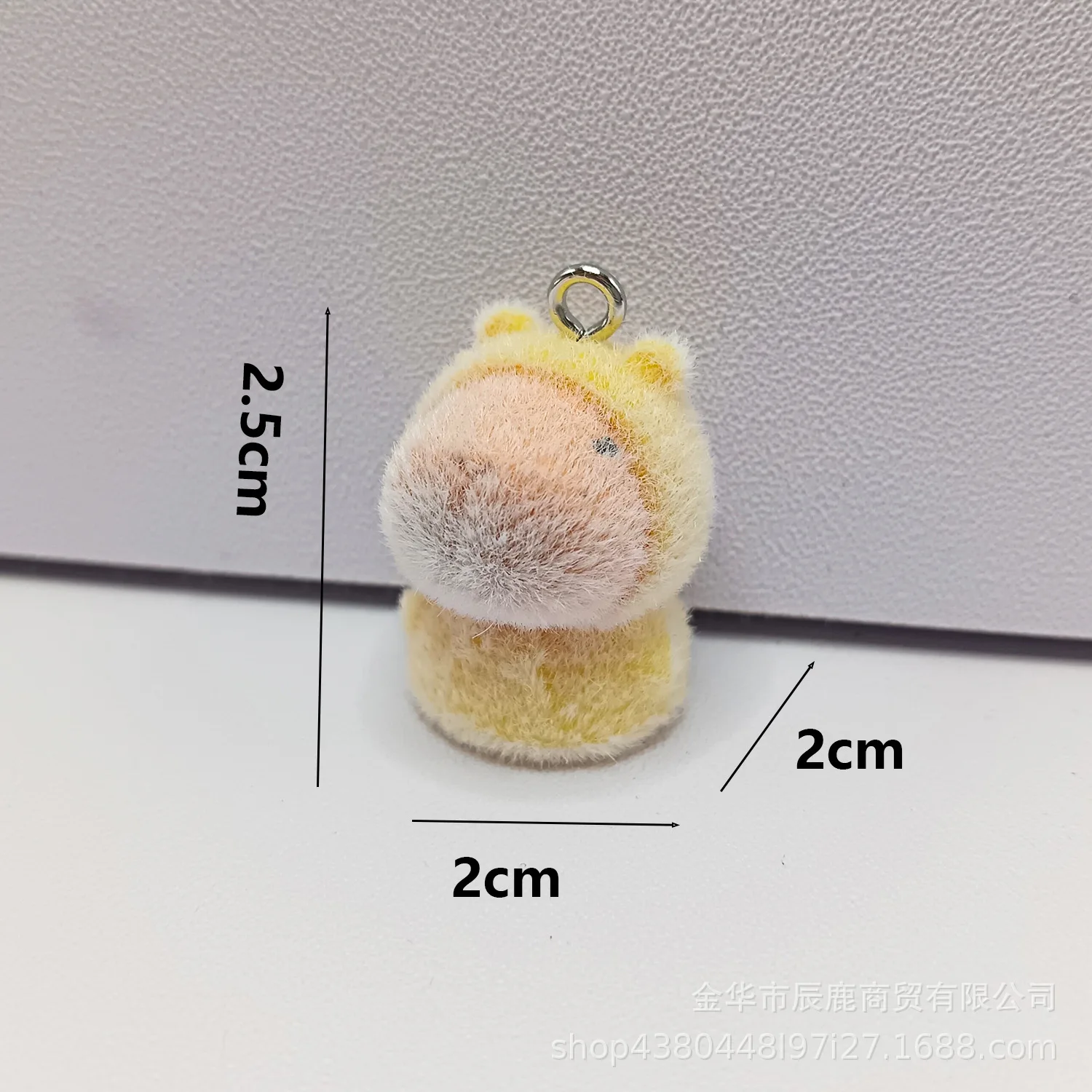 20pcs 3D Flocking Cute capybara Doll Cartoon Animal Resin Charms For Keychain Necklace Earrings Making DIY Jewelry Accessories