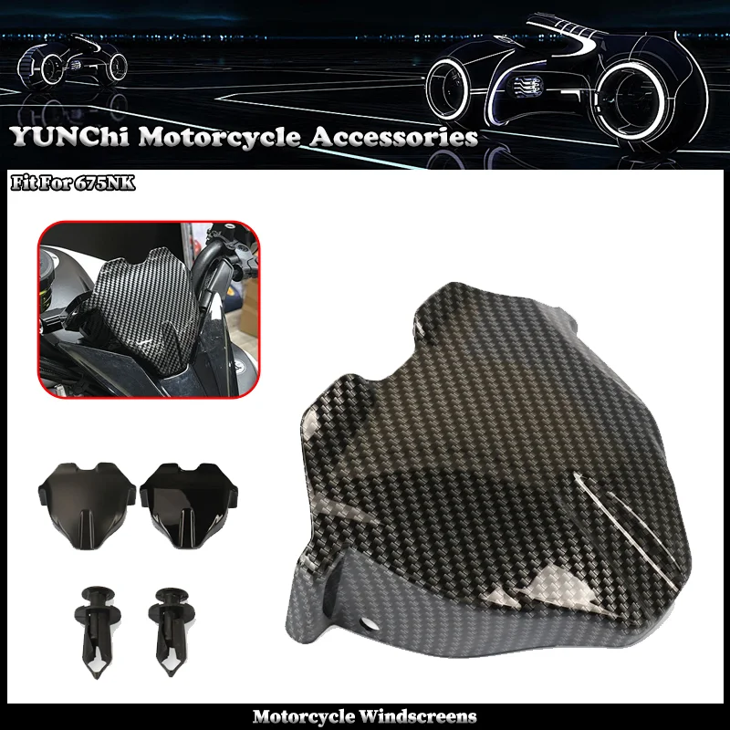 Fit For CFMOTO 675NK 675 NK 675nk Motorcycle Accessories Front Windscreen Windshield Wind Deflector Fairing Screen Glass Visor