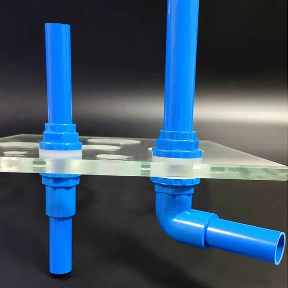 New 20~50mm Drainage Connector Waterproof PVC Pipe Straight Fitting Thread Overflow Aquarium Pipe Garden