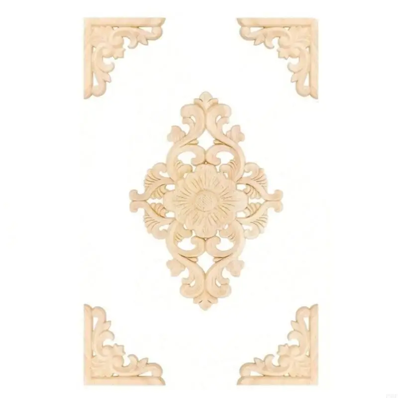 P88f декоративные деревянные приспособления акцент на двери шкафа европейский мастерство