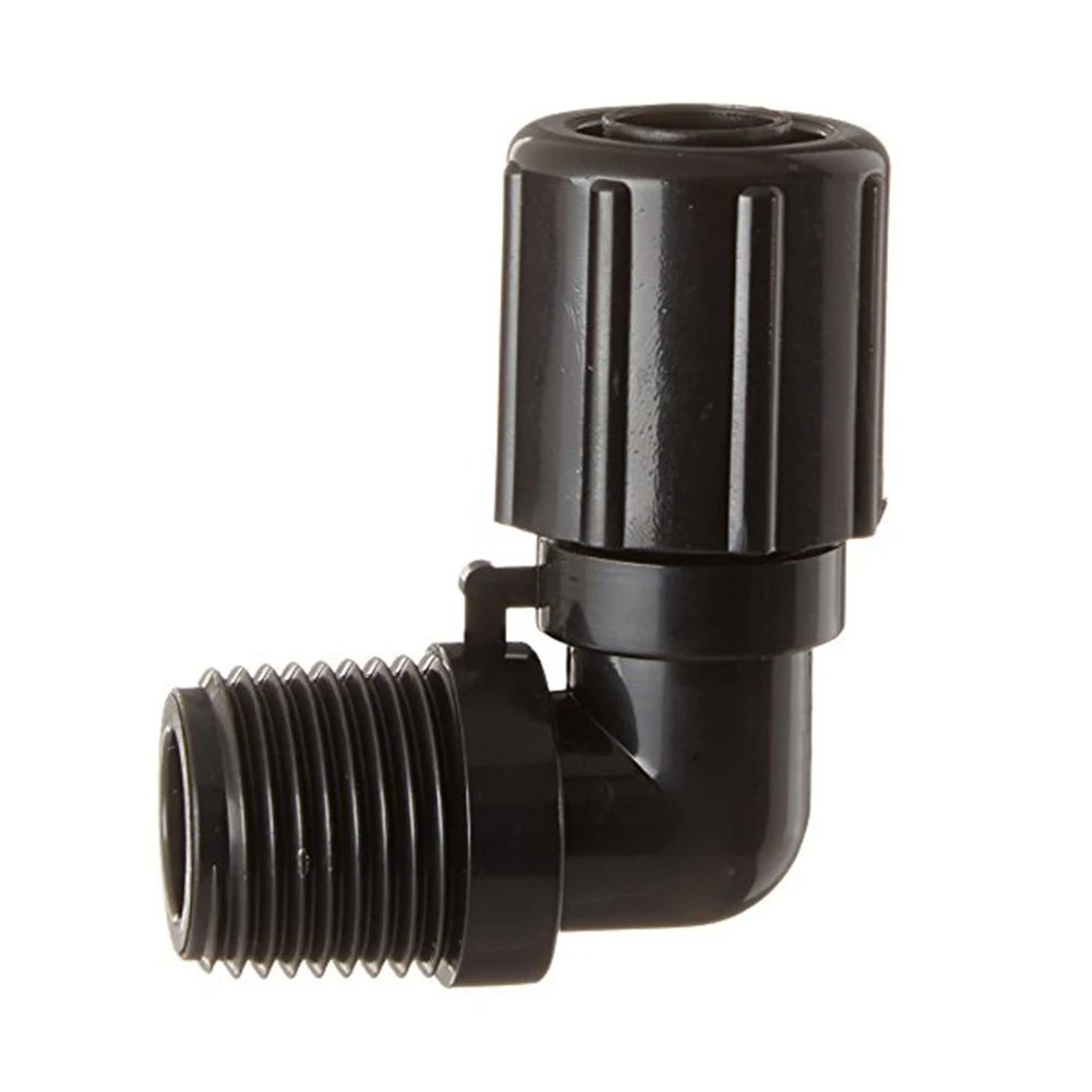 For Pentair R172272 Compatible 90 Degree Tube Fitting for Rainbow 320 322 300 29X For Pool Spa Feeder Black 12 inch NPT