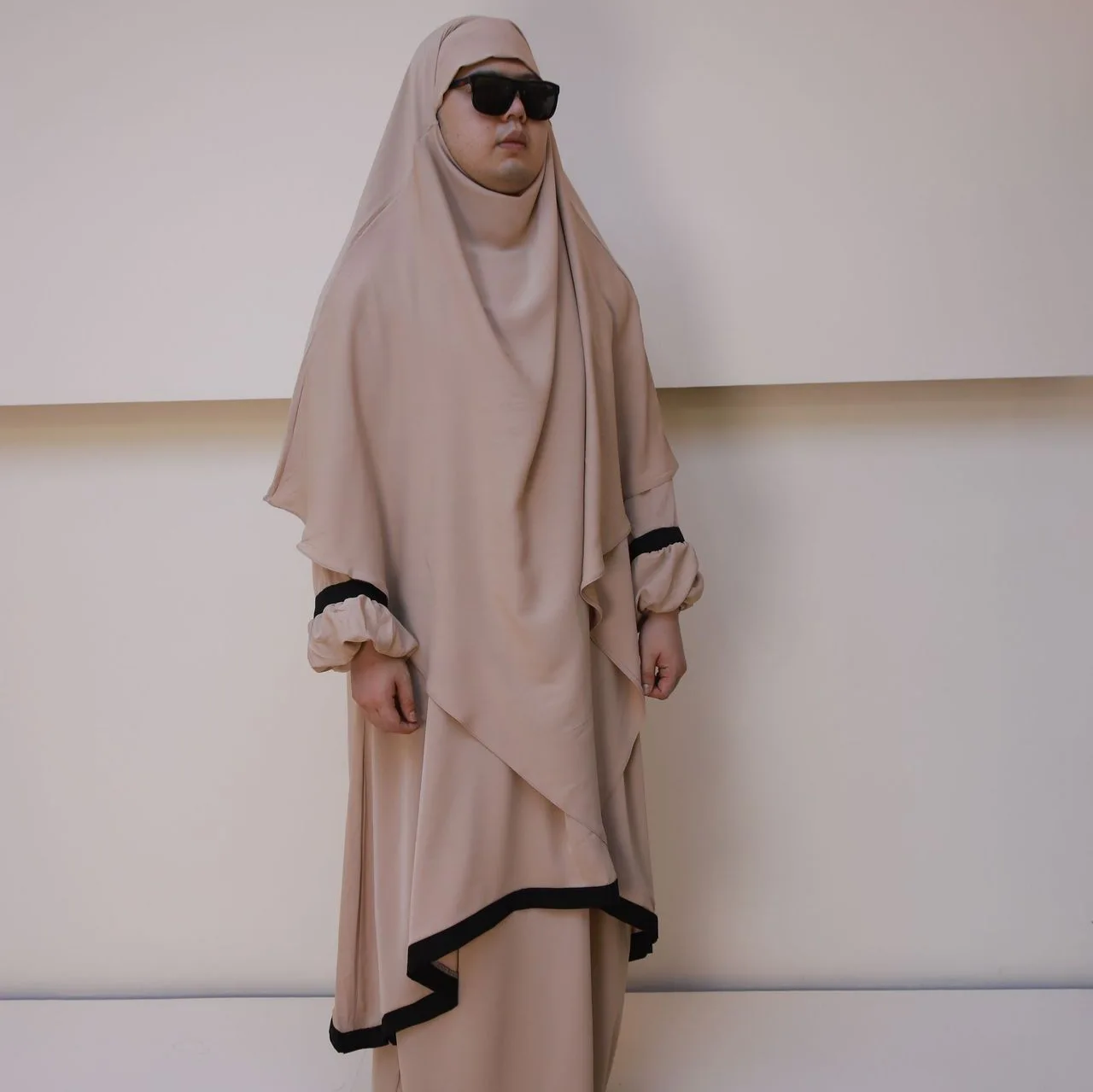 New Middle Eastern Muslim Casual Robe Women's Clothing Fashion Three-piece Suit