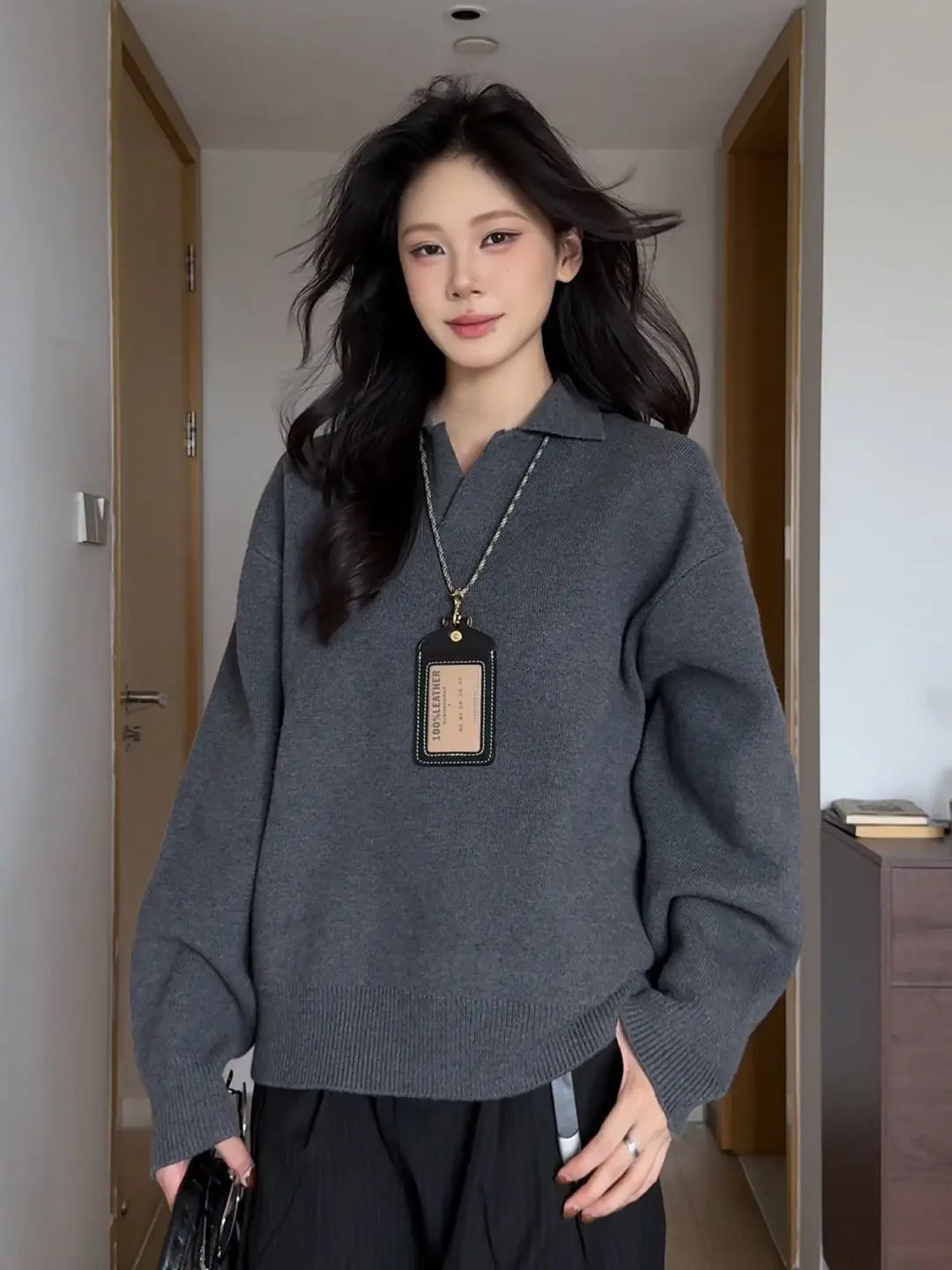 

Large Size 300 Pou Collar Knitted Sweater Men Women Autumn Winter New Lazy High Quali Couples Sweater Casual Wear