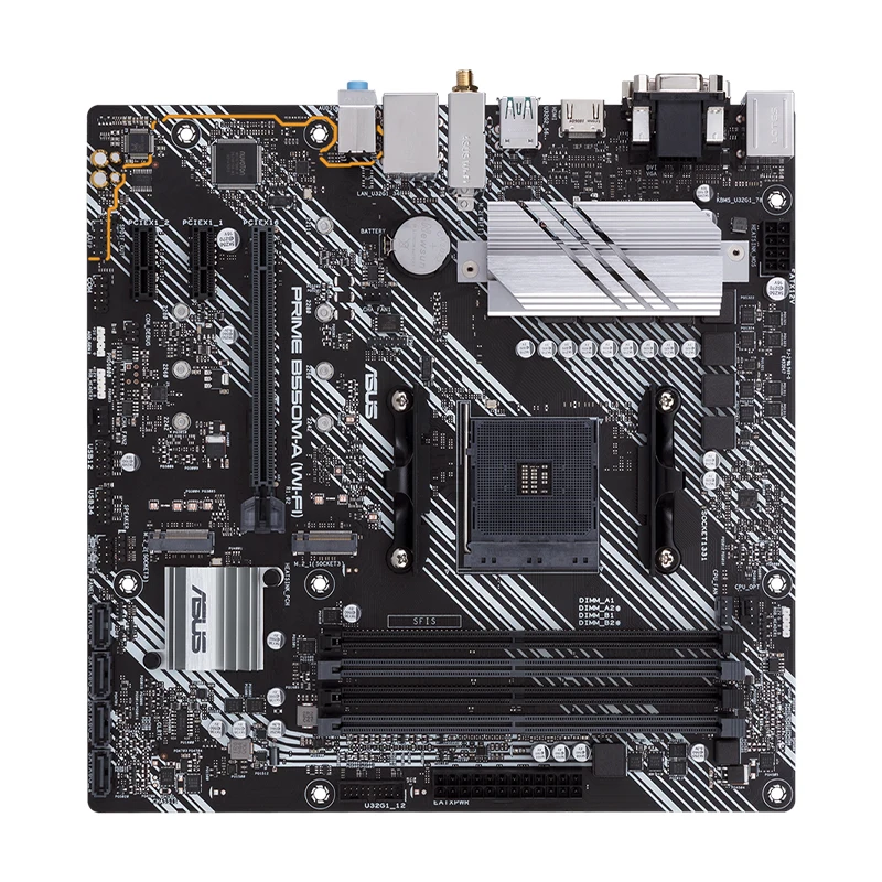 Imagem -04 - Placa-mãe Asus Prime B550m-a Wifi ii Suporte Ryzen 3600 5600 5700 5800x3d Cpu Ddr4 4866mhz 128gb Hdmi Nvme M.2 Am4 Placa-mãe