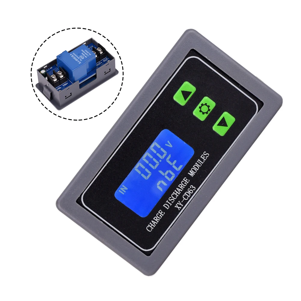 30A FOR Battery Controller Module with 00:00 99:59h Timer for Charging and Discharging Cycles 6V to 60V Compatible