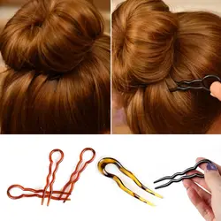 Convenient Simple Styling Tools Hair Accessories Hairpin Hair Stick Plastic U Shape Hair Clip Women Styling Tools