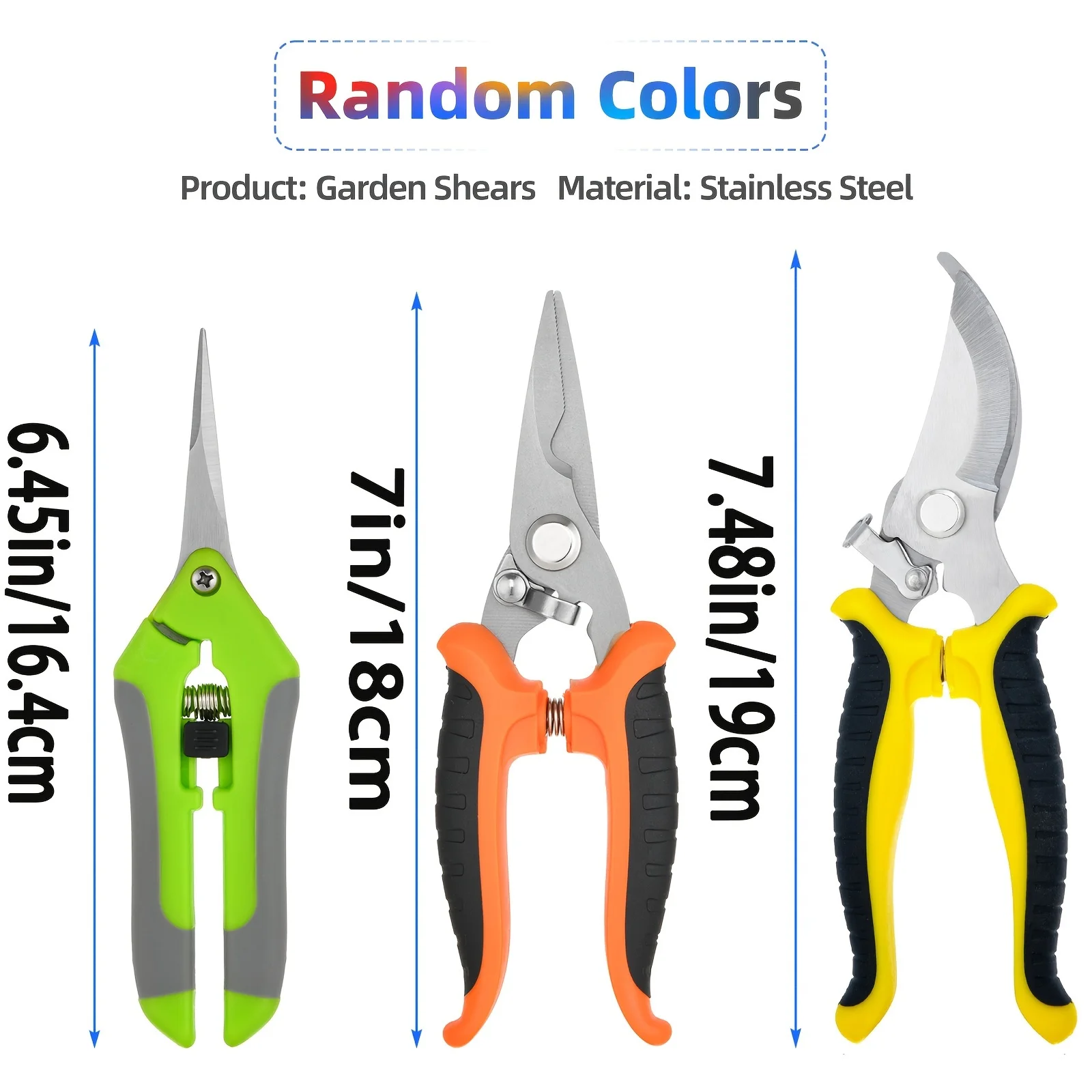 

Pruning shears gardening scissors set orchard flower branches picking fruit branches garden tools household stainless steel