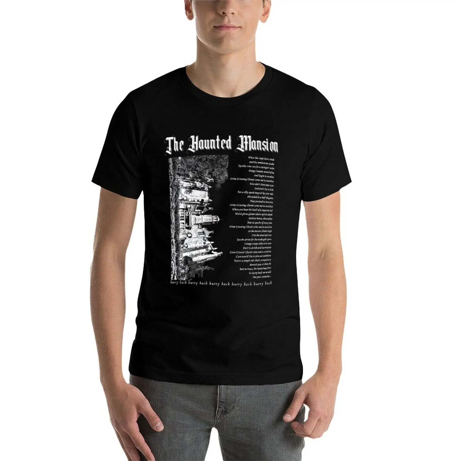 

The Haunted Mansion Retro T-Shirt t shirts for man graphic vintage t shirt custom print man t shirt summer T-Shirt