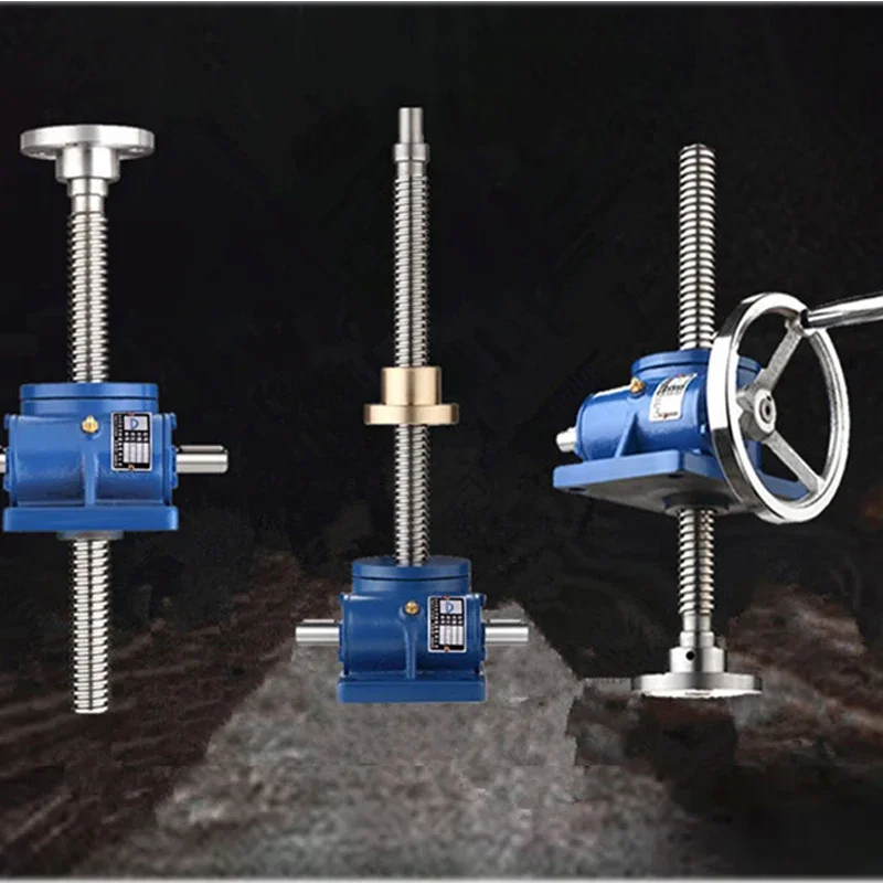 With Motor 1T/2.5T Worm Gear  Screw Rod  High-precision Vertical small-sized Lifting Platform Adjusting  Electric  Lifter