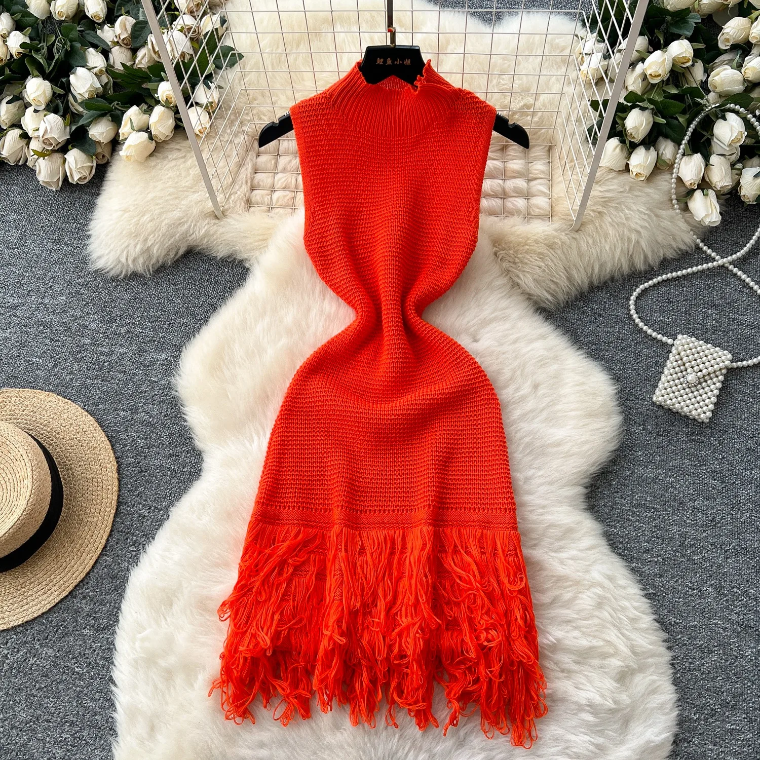 فستان YuooMuoo أنيق مثير ملفوف على الوركين محبوك قصير 2026 صيف جديد Y2K بدون أكمام فستان حفلات ضيق ملابس خروج #2