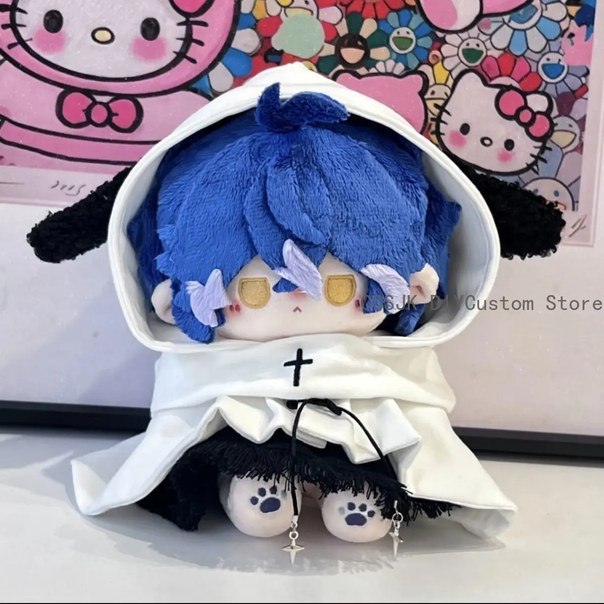 

20CM Anime Flins Genshin Impact Kawaii Push Cotton Doll With Skeleton DIY Dress Up Clothing Toy Figures Plushies Figures Gift