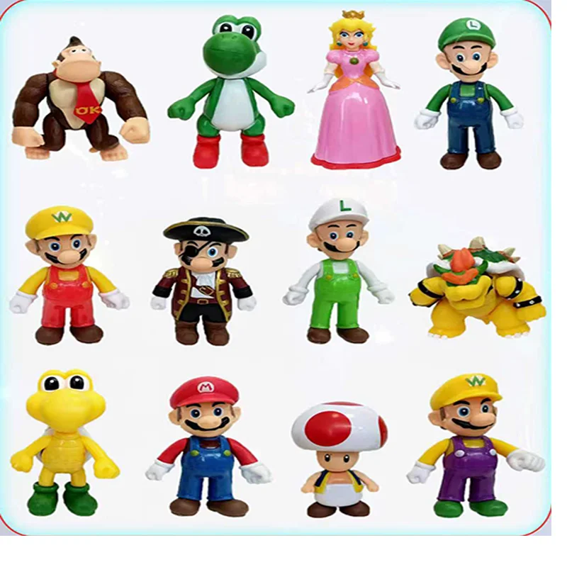 

Набор фигурок Луиджи из Super Mario: Йоши, Купа, Трупа, Бу, Тоуд, Принцесса Пич. Коллекционные модели, куклы, украшения, подарки. Незначительные дефекты.