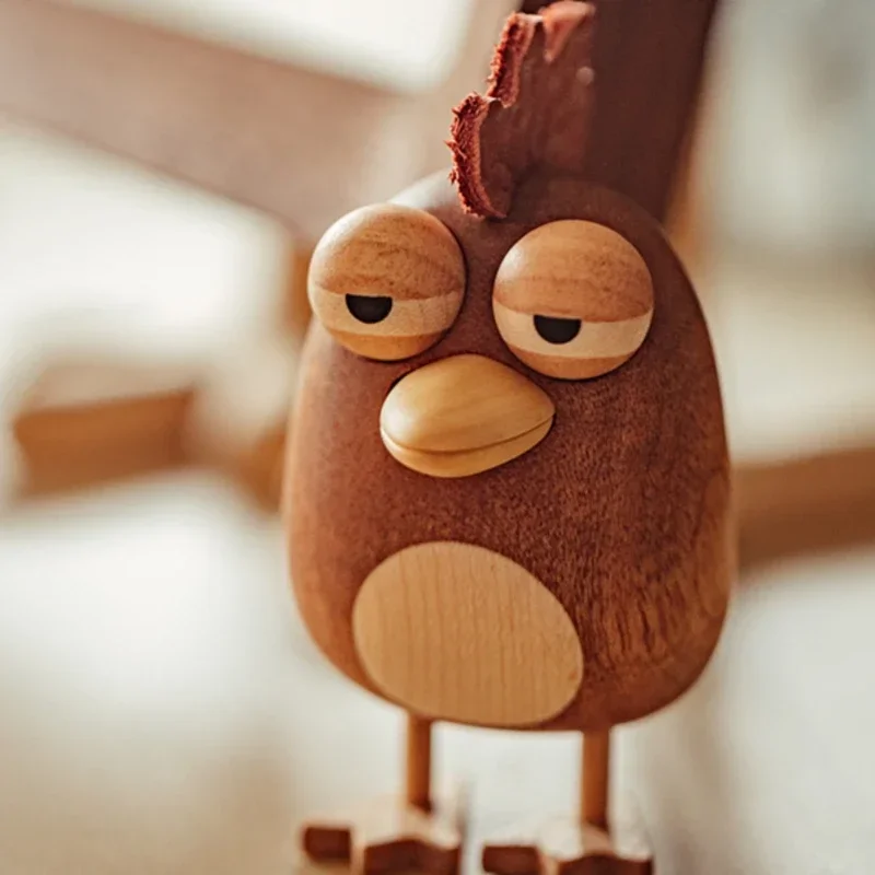 Kamerahalhnchen-Figur aus Holz für die Dekoration des Kinderzimmers, verspielte künstlerische Verzierung, Geschenkbox für lustige Freunde