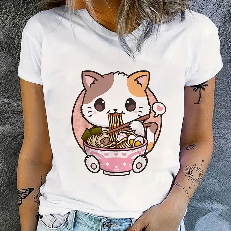 Y2k Short Sleeves T-shirt He Is Risen Easter Day Female T-Shirts Crew Neck Casual Top Summer Women's Clothing White Harajuku Tee