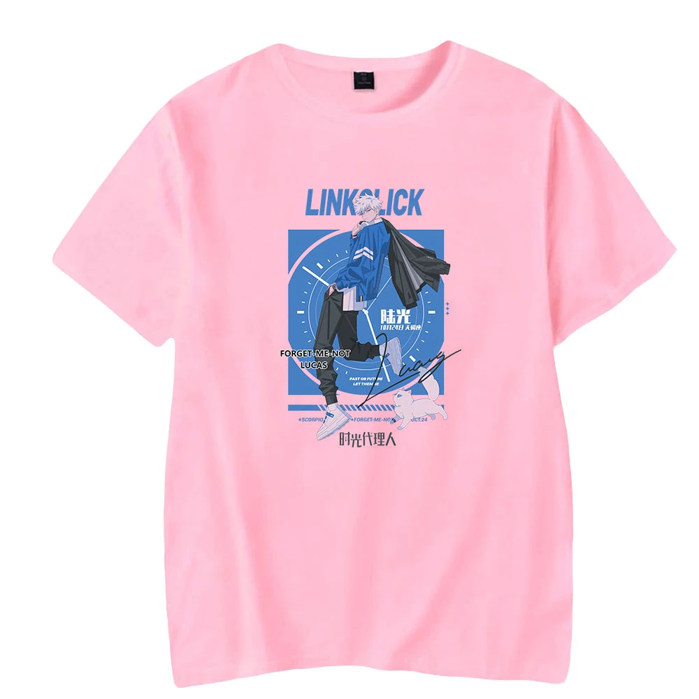 2022 Link Klicken Anime T-shirt Crewneck Kurzarm Frauen Männer T-shirt Harajuku Streetwear Casual Stil Unisex Kleidung