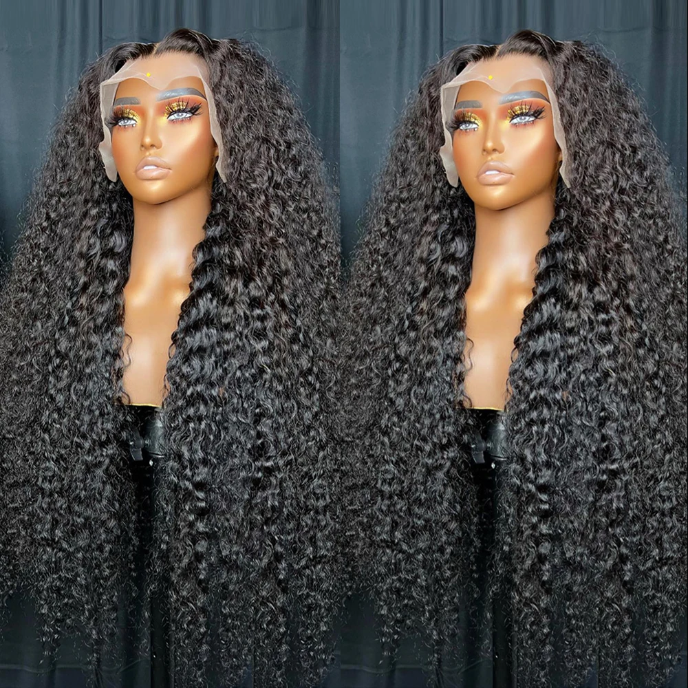 Deep Wave Frontal Wig 13x6 Hd Lace For Black Women 360 Full Lace Wig Human Hair Wigs 30 Inch Wet And Water Wave Lace Front Wig