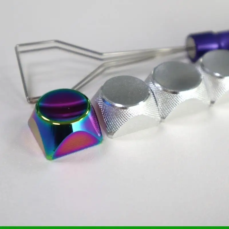 U55C XDA Высота Механическая клавиатура Колпачки для клавиш из алюминиевого сплава с градиентом для клавиши C