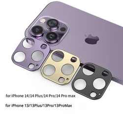 Aluminum Metal Rear Camera Lens Protector For IPhone 14 13 Pro Max 14Plus 13Plus Lens Cover Screen Protector Lens Ring Film