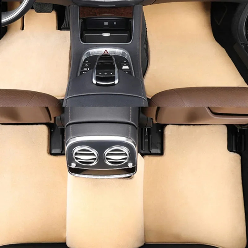 Automatic Red Matting Universal Wool All Weather  Floor Mats for Cars Car Mat