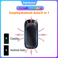 Wireless CarPlay Adapter CarPlay With RGB Light USB Dongle Plug and Play AI Box For Car Has Wired Apple CarPlay or Android Auto