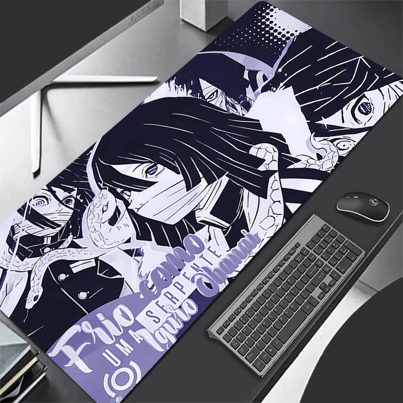 

Demon Slayer Iguro Obanai Mouse Pad Gaming Laptops Keyboard Mat Deskmat computer Accessories Desk Protector PC carpet Mousepad