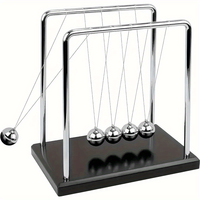 Modern Newton Cradle Metal Balance Balls Desk Toy Creative Home Office Decor Physics Ornament Stress Relief Gift for Men Women