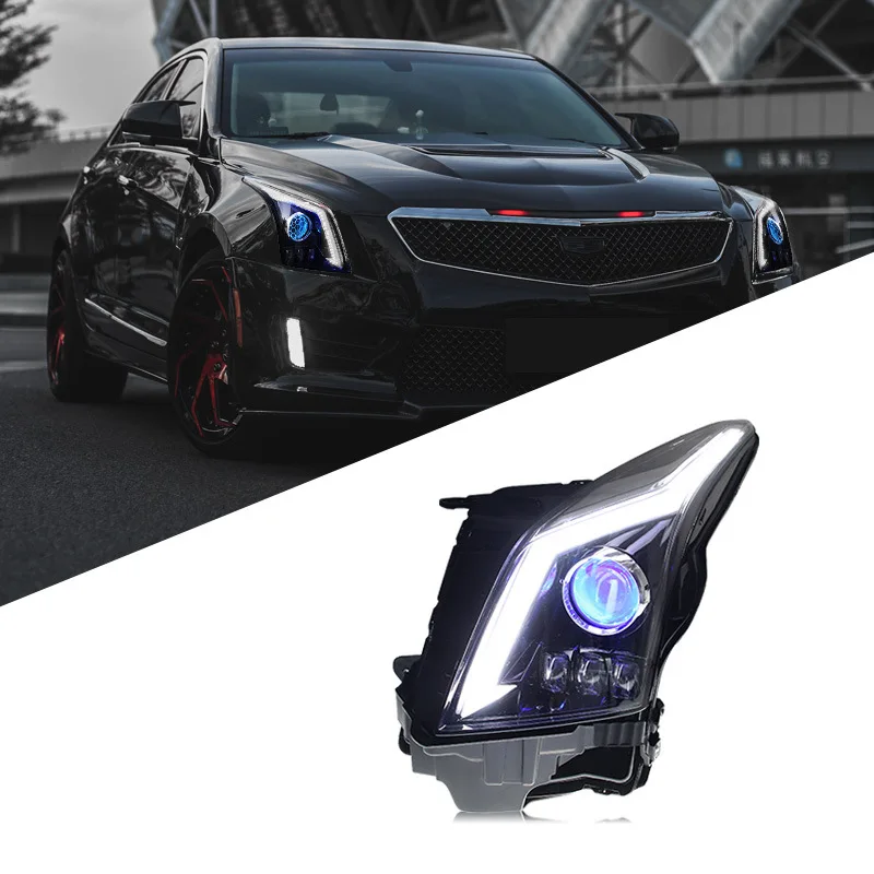 

Wholesaler 100W LED Headlight Set with Extra Lights 6000K Color Temperature New Condition for 2014-2018 for Cadillac ATS ATS-L