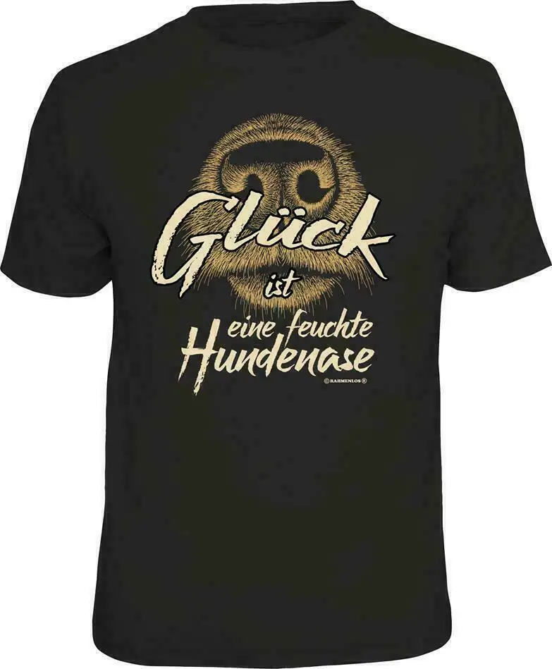 Camiseta Uomo - Felicità Hundenase - Divertenti Regalo per Uomo Maglietta