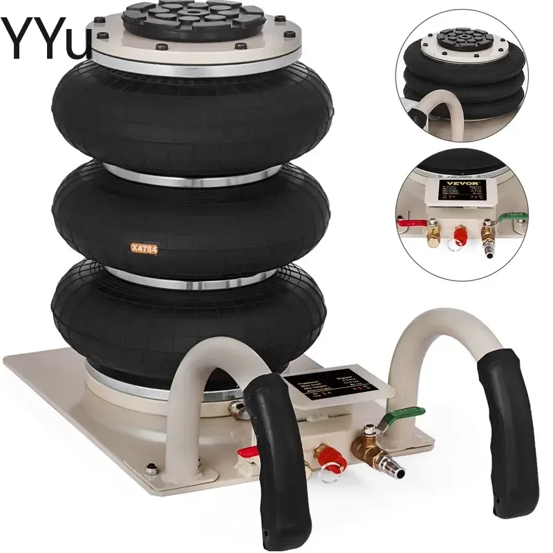 for Pneumatic Jack Car Air Jack 3 Ton Triple Bag Air Lift 6600LBS Heavy Duty Vehicle Repair Tool Auto Maintenance Equipment