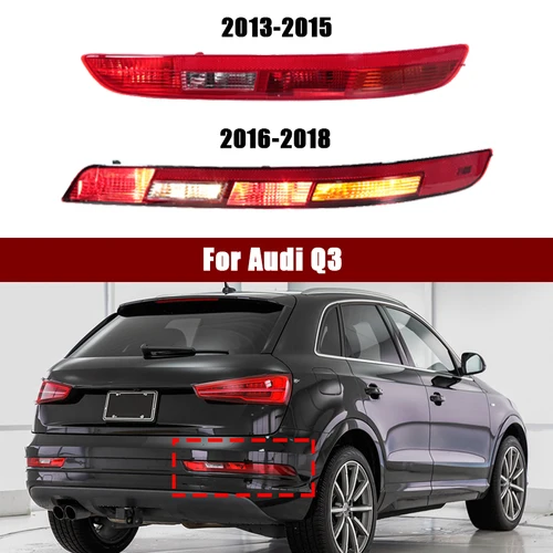 8U0945096B 8U0945095B 8UD945095B 8UD945096B luz trasera del parachoques para Audi Q3 2013-2015 2016-2018 lámpara de marcha atrás del coche rojo
