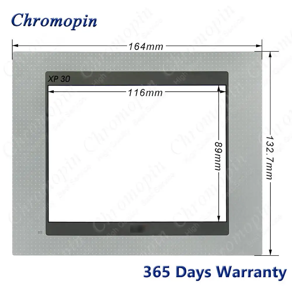 Digitador do painel da tela táctil para LS XP30 BTE, XP30-BTE, XP30-BTE, DC Touchpad com película protetora, sobreposição dianteira