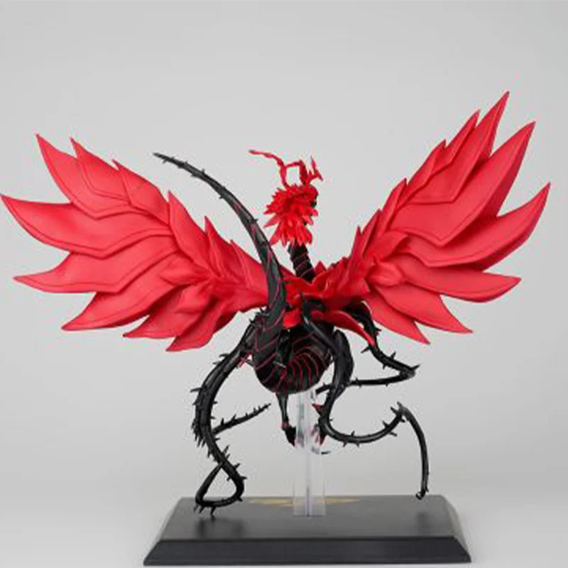 En existencia ¡Original Yu-Gi-Oh! Juego de cartas oficial, figura de Anime de la Legión de los monstruos del dragón rosa negro, modelo de coleccionista, adorno, juguete para regalo