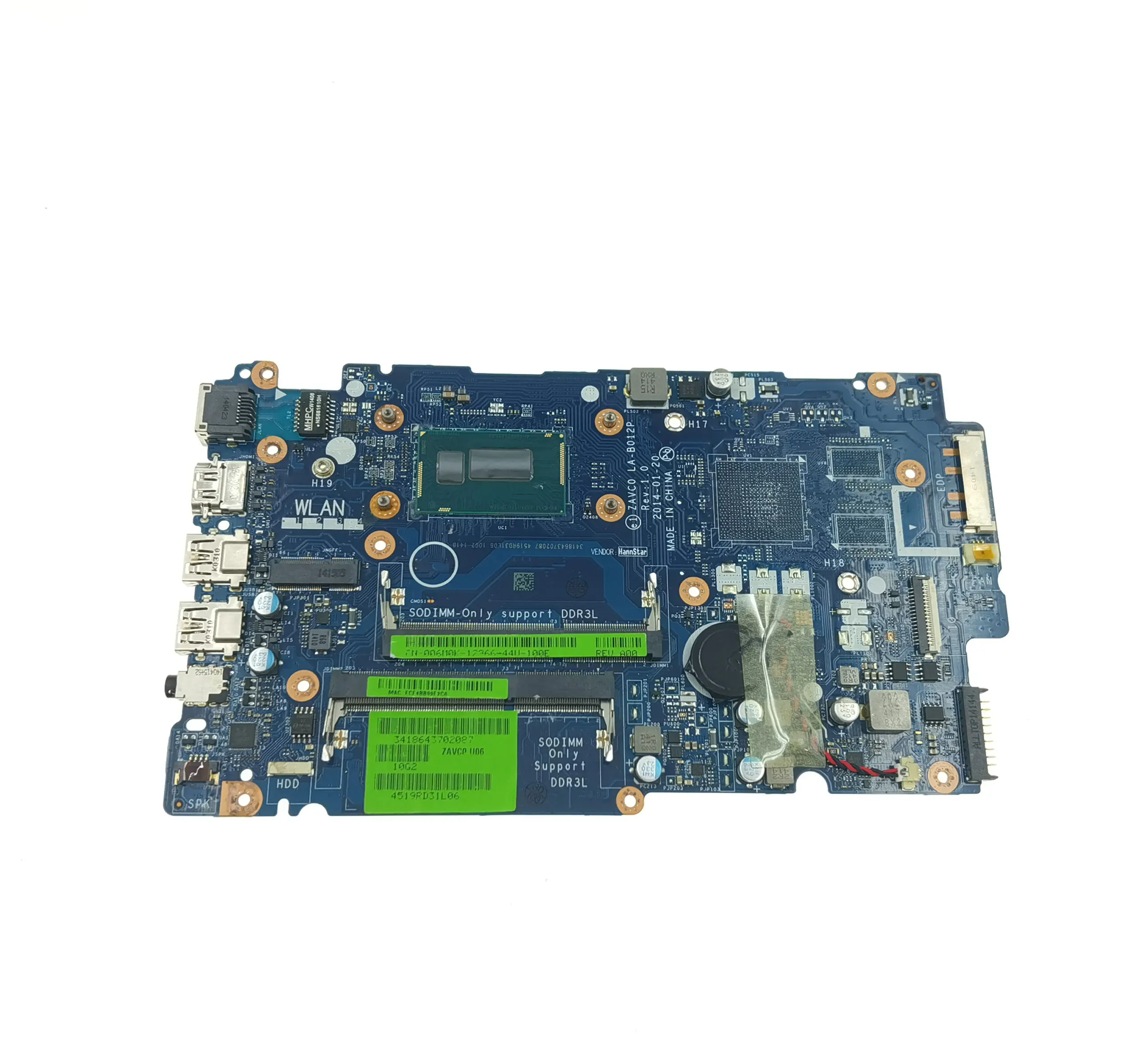 LA-B012P LA-B016P เมนบอร์ด i7-4th/5th Gen CPU สําหรับ Dell Inspiron 5443 5447 5448 5543 5547 5548 แล็ปท็อปเมนบอร์ด DDR3