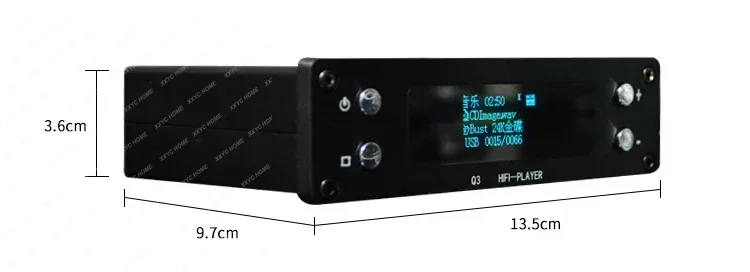 Lossless Digital Audio Player ES9028Q2M Decoding Bluetooth 5.0 HIFI Digital Turntable Coaxial Optical OTG Input