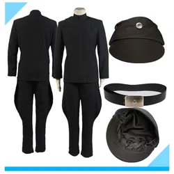 Imperial Cosplay Army Officer Cap Hat Costume Adult Men Space Battle Uniform Coat Pants Belt Halloween Carnival Party Suit