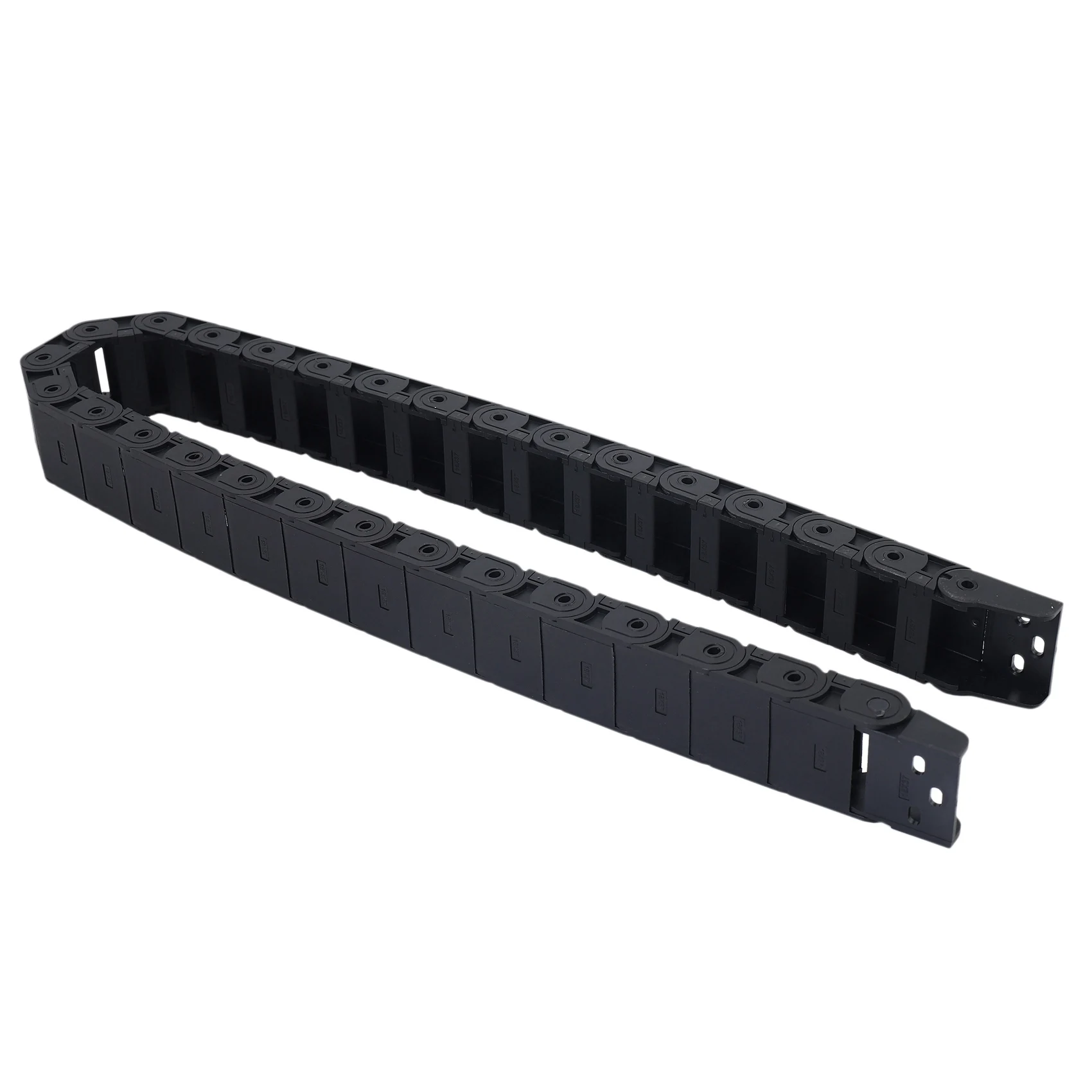 

ABMS-3X 18Mm X 37Mm Black Flexible Semi Enclosed Cable Drag Chain 1M 39.4Inch