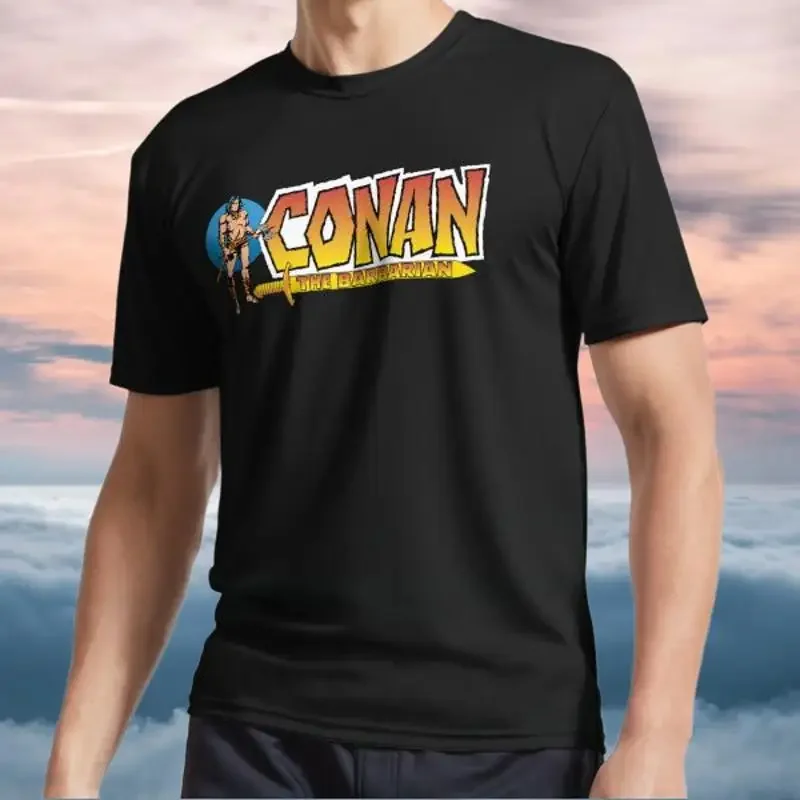 New Shirt CONAN THE BARBARIAN TITLE ART Logo TEE T-Shirt Funny Size S to 5XL