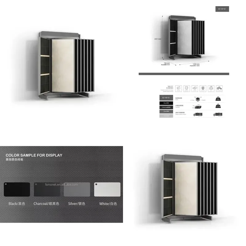 Custom Professional Design Modern Metal Display Stand Portable Anti Rust Suitable For Exhibition Retail Stores