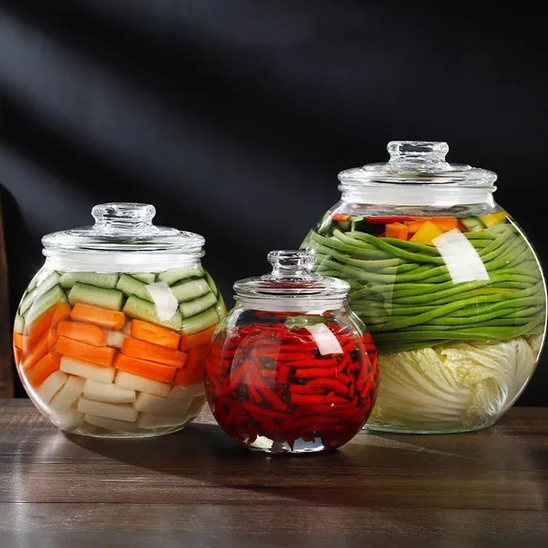 Traditional Fermenting Kit Crock with Airlock Lid Pickle Jar for Pickles Kimchi Sauerkraut Wine Brewing Kombucha