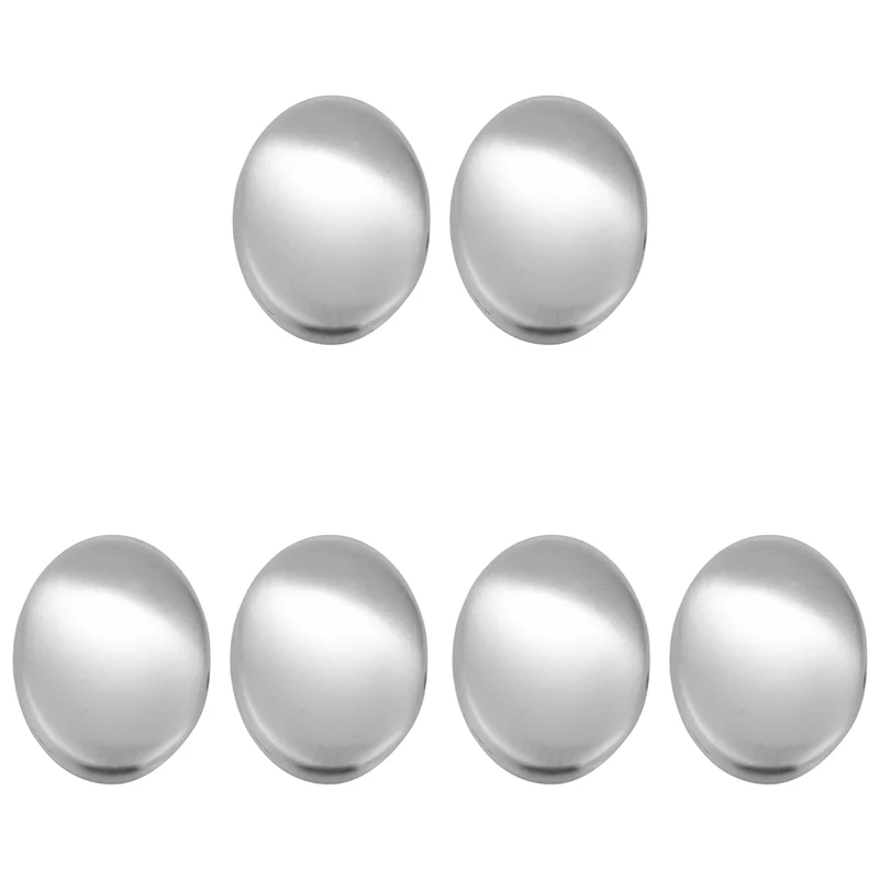 【Popular】Stainless Steel Soap, Odor Remover Hand Bar Kitchen Eliminating Smells Onion, Garlic, Fish, Other Strong Scents 6 Pack
