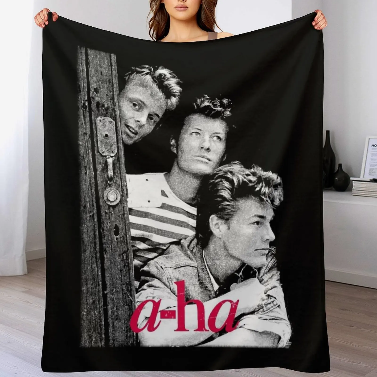 New a-ha band 80s retro classic tshirt design Throw Blanket Bed linens Luxury St Soft Plaid warm winter Blankets