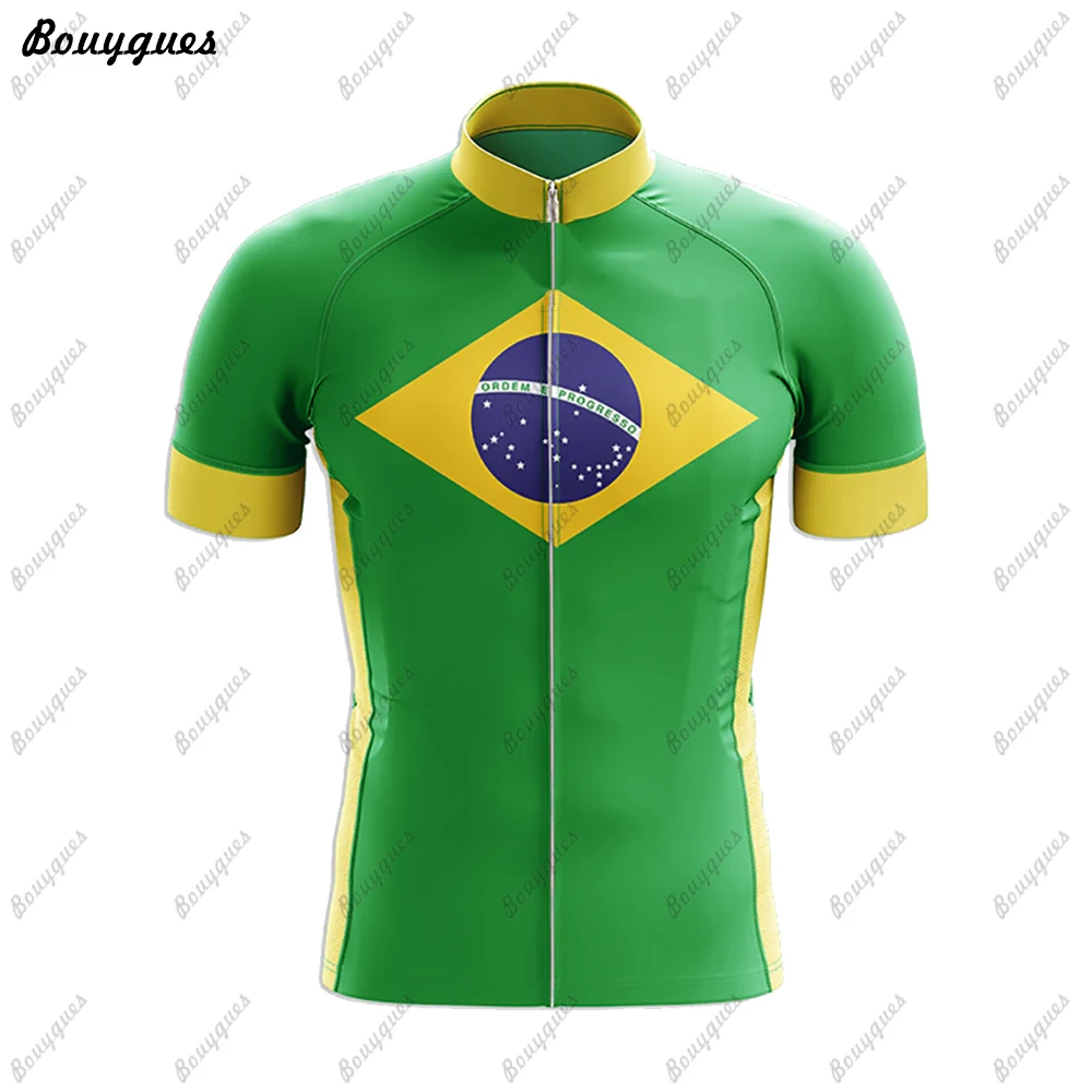 NEW Brazil Men Cycling Jersey MTB Maillot Bike Shirt Downhill Jersey High Quality Pro Team Tricota Mountain Bicycle Clothing